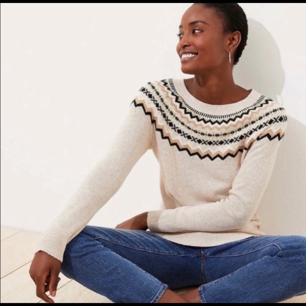 Loft Fair Isle Sweater - S